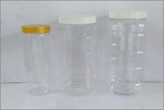 Tall Hex Plastic Jar
