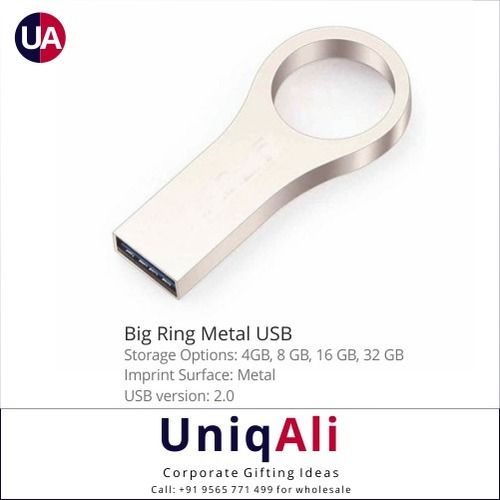 Big Ring Metal Usb Pen Drive