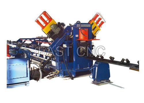 Blue Cnc Drilling And Marking Machine For Angles