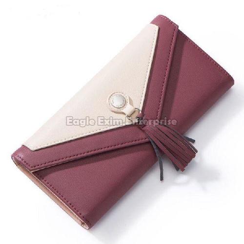 Ladies Red Leather Wallet Size: Various