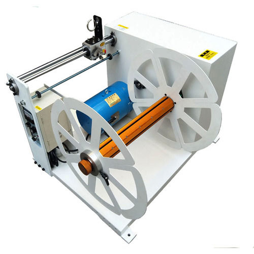 White Semi-Auto Trim Windding Machine For Pvc Film