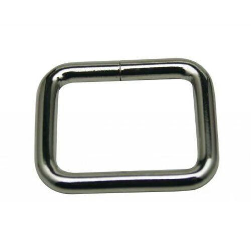 Metal Silver Zincoo Square Ring