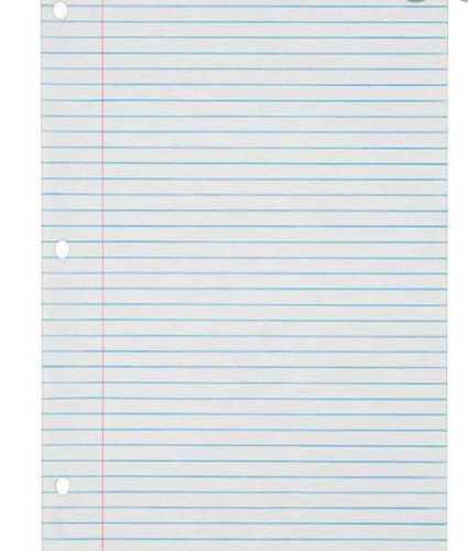 White Ruled Writing Paper