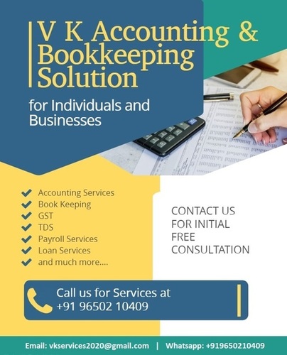 Accounting And Bookkeeping Solution Services By VK Accounting & Bookkeeping Solution
