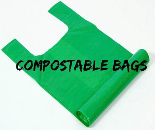 White Environmentally Friendly Compostable Bags