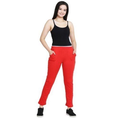 Ladies Red Cotton Lower Size: Small