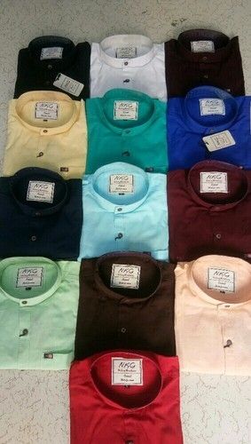 Men Linen Plain Casual Shirts Age Group: Adult