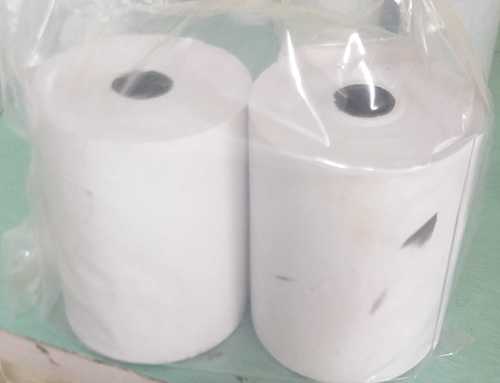 White Thermal Paper Roll Density: 54 Gram Per Cubic Meter (G/M3)