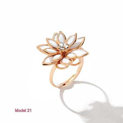 Various Colors Are Available Flower Shape Imitation Ring