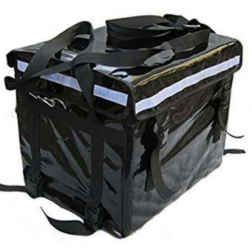 Square Plain Black Motorcycle Delivery Box