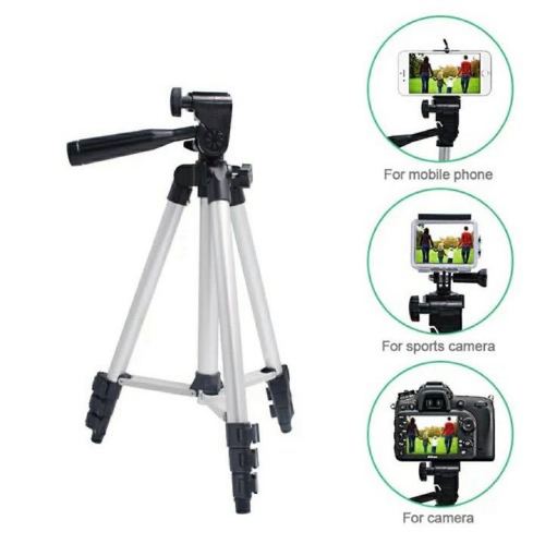 Black Professional Mobile And Camera Tripod