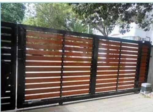 Red Automatic Designer Sliding Gates