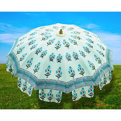 Floral Print Garden Umbrella