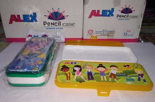 Rectangle Plastic Printed Alex Pencil Case