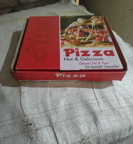 Red Corrugated Printed Pizza Boxes