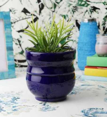 Dark Blue Ceramic Planters