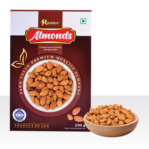 Brown Dried Almonds Nuts