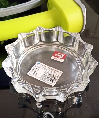 Transparent Glass Round Ash Tray