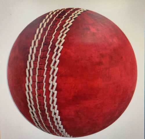 Red Leather Cricket Ball