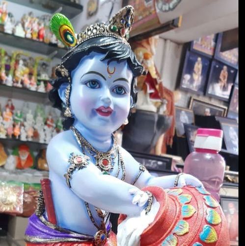 Easy To Clean 16 Inch Frp Krishna Statue