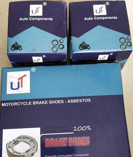 Metal Motorcycle Brake Shoes - Asbestos