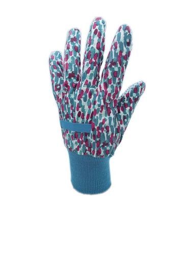 PVC Jersey Gardening Gloves With Dotted Palm
