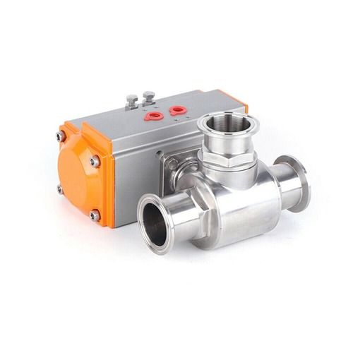 Three Way Ball Valve Application: Used In Industrial And Pharmaceutical Machinery