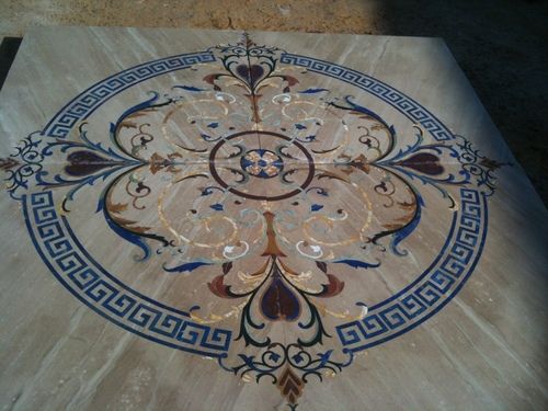 Furniture Parts Italian Marble Inlay Table Tops