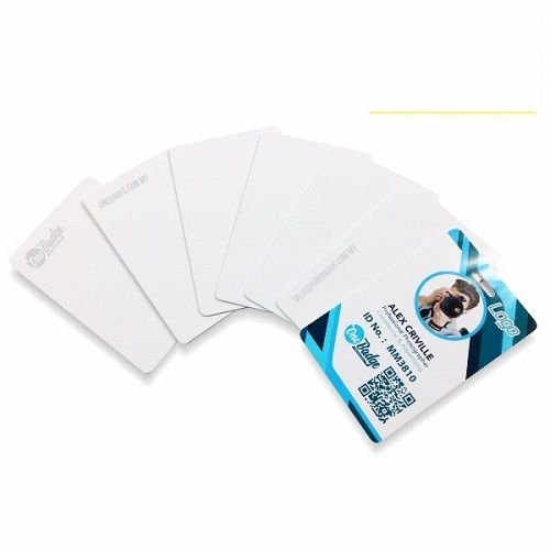 Plain White ID Card Paper