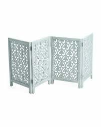 घर और ऑफिस के लिए छोटे आकार का लकड़ी का पार्टिशन 4 पैनल स्क्रीन डिवाइडर