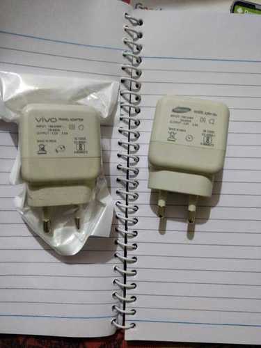 Single USB Mobile Charger - Input Voltage 100-280 VAC, Output 5 VDC, White Color, 6 Months Warranty