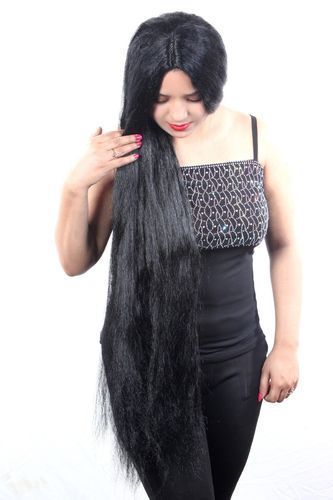 Women Black Straight Hair Wigs