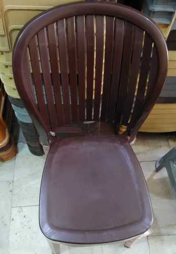 Brown Plastic Molded Chair