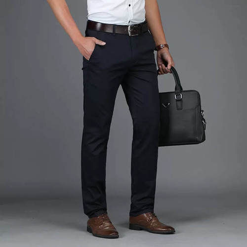 Buy Van Heusen Black Cotton Slim Fit Trousers for Mens Online  Tata CLiQ