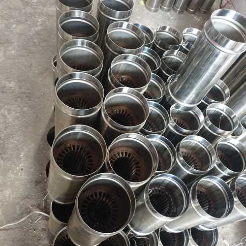 Silver Submersible Motor Pump Stamping