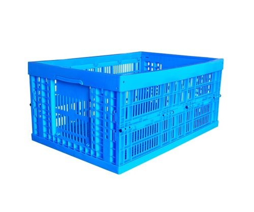 600x400x280 MM Mesh Type Plastic Material Folding Crate for Fruit
