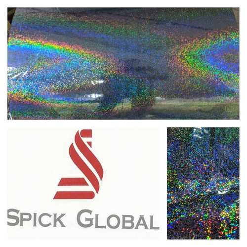 Holographic Polyester Film - 13 Micron Thickness, 60 Inch Width, Silver or Gold Sequins Design | 3D Effect with Water Based Glue Lamination