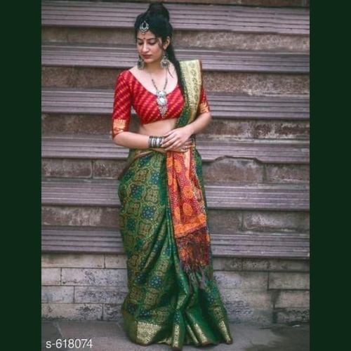 Rich Pallu And Beautiful Fancy Blouse Shivangi Patola Saree