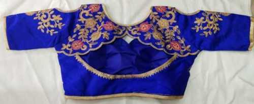 Blue Well Stitched Designer Blouse