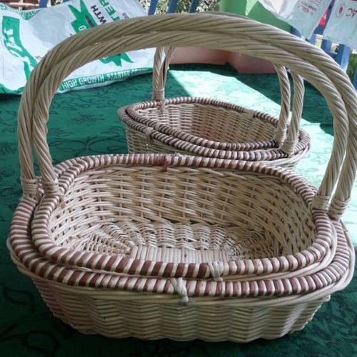 Hand Made Eco Friendly Cane Basket