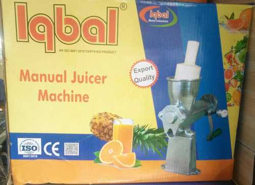 Silver Manual Operated Juicer Machine