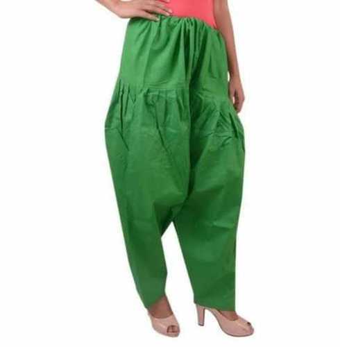Womens Cotton SemiPatiala Salwar Pants  Free Size