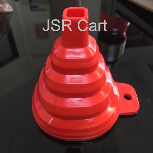 Red Color Silicone Funnel