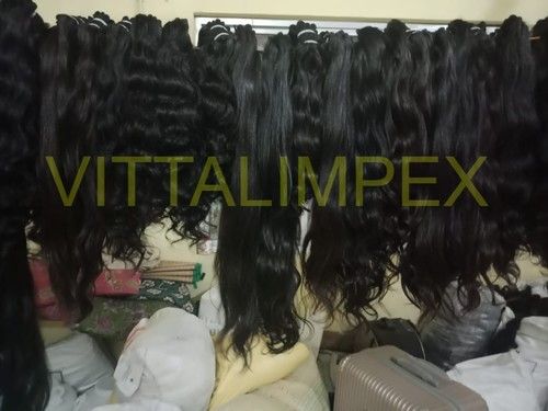 Indian Natural Virgin Remy Unprocessed Temple Weft Hairs Length: 10-40 Inch (In)