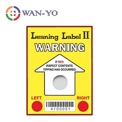 Leaning Label II : Tilt Watch Tip N Tell Indicator Label Sticker