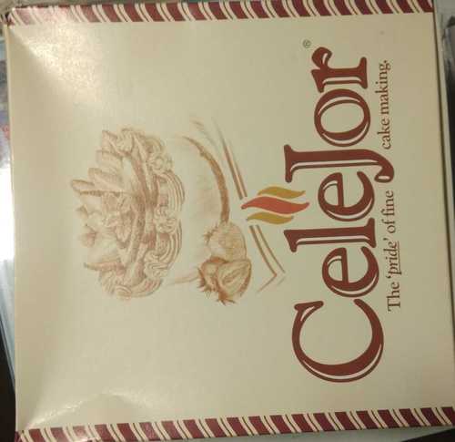 White Printed Cake Packaging Box