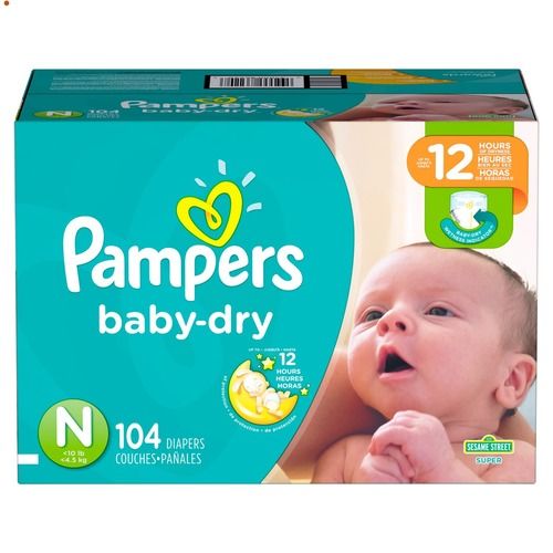 White Baby Diapers Packs (Pampers)