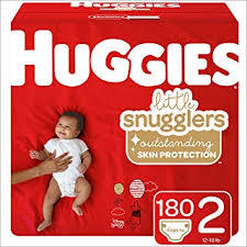 White Huggies Baby Diaper Packs