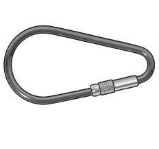 Mini Carabiner - Durable Aluminum, Compact Design , Essential Fall Protection Accessory