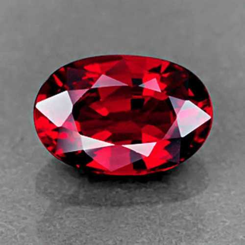 Oval Cut Seamless Finish Red Sapphire